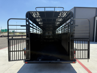 New 2026 Delco 6'8"x28' GN Metal Top Livestock Trailer - MC Cowboy Deluxe