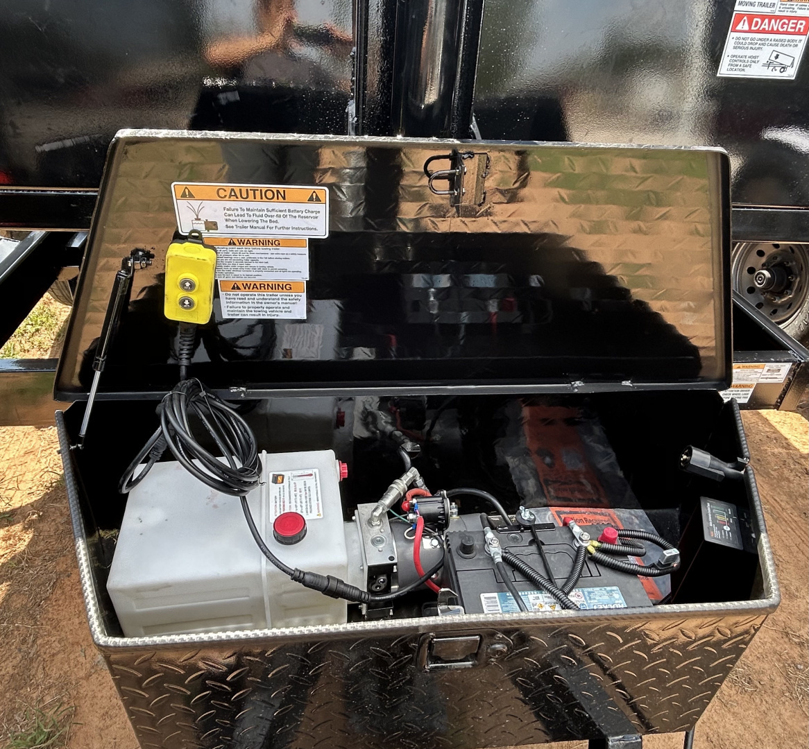 New 2025 Texas Pride Trailers 7x12x2 Tandem Axles-7K Dump Trailer - Equipment Ramps