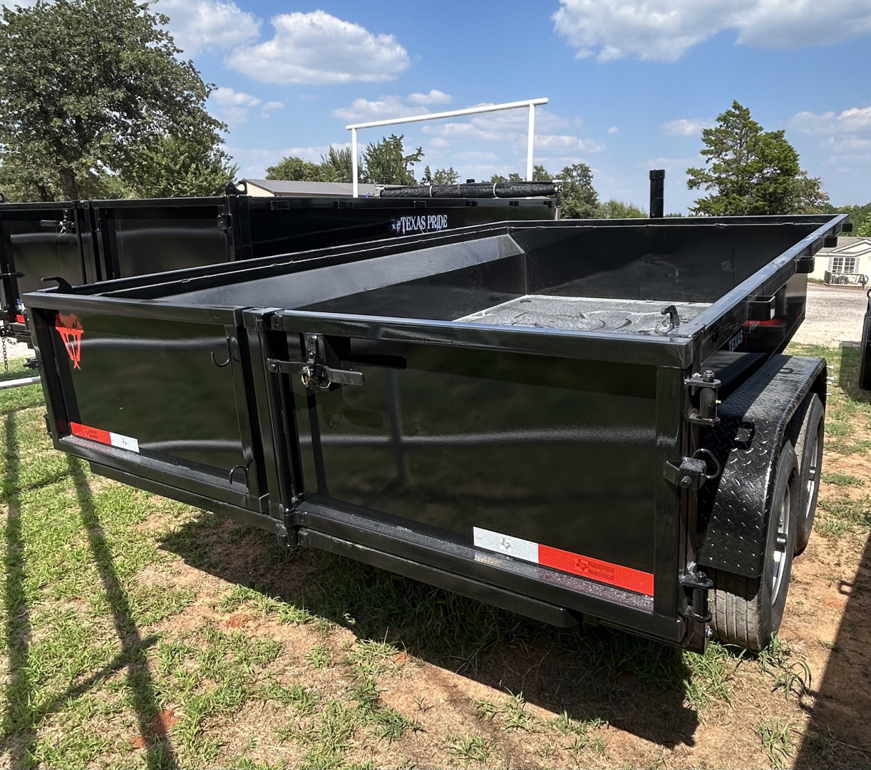 New 2025 Texas Pride Trailers 7x12x2 Tandem Axles-7K Dump Trailer - Equipment Ramps