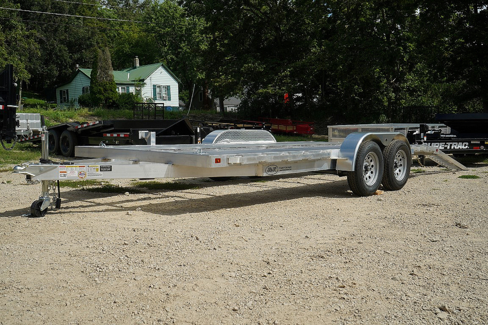 New 2026 R&R Trailers 718CHE Open Center Car Hauler 7K