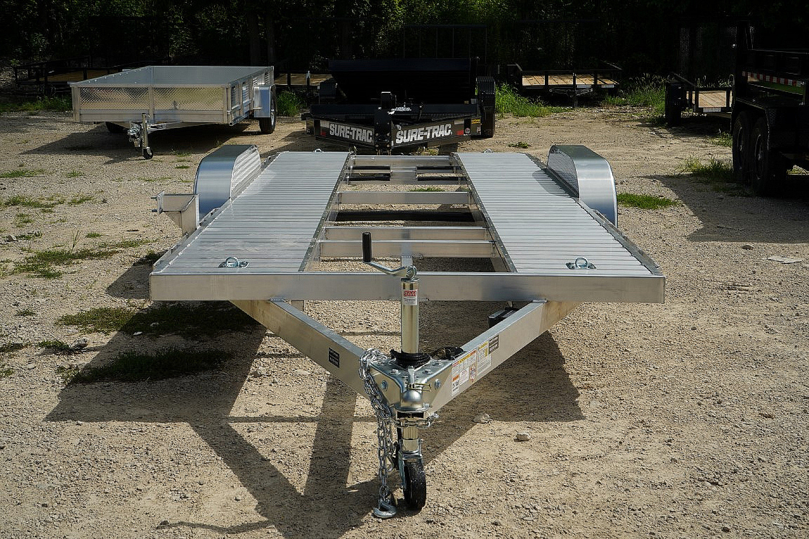 New 2026 R&R Trailers 718CHE Open Center Car Hauler 7K