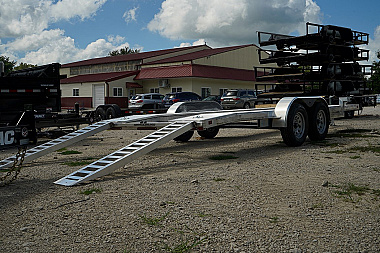 New 2026 R&R Trailers 718CHE Open Center Car Hauler 7K