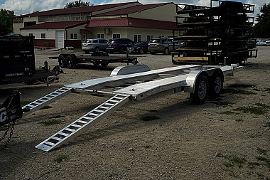 New 2026 R&R Trailers 718CHE Open Center Car Hauler 7K