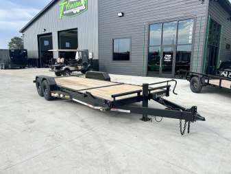 Used 2018 Doo Little 22 ft = 16 ft Tilt + 6 ft flat Gravity Tilt Heavy Duty 14K Trailer