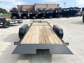 Used 2018 Doo Little 22 ft = 16 ft Tilt + 6 ft flat Gravity Tilt Heavy Duty 14K Trailer