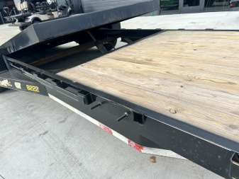 Used 2018 Doo Little 22 ft = 16 ft Tilt + 6 ft flat Gravity Tilt Heavy Duty 14K Trailer