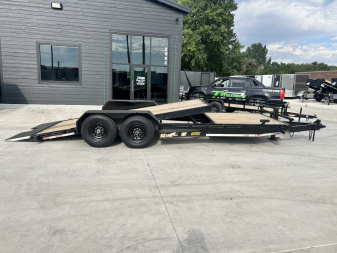 Used 2018 Doo Little 22 ft = 16 ft Tilt + 6 ft flat Gravity Tilt Heavy Duty 14K Trailer
