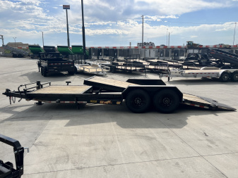 Used 2018 Doo Little 22 ft = 16 ft Tilt + 6 ft flat Gravity Tilt Heavy Duty 14K Trailer
