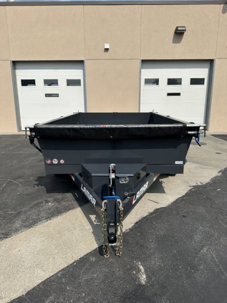 New 2025 Lamar Trailers 77"x12' DM -10K Medium Dump Trailer