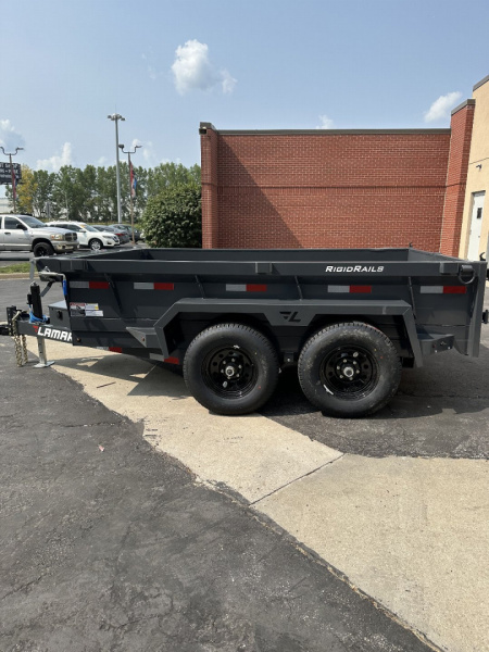 New 2025 Lamar Trailers 77"x12' DM -10K Medium Dump Trailer