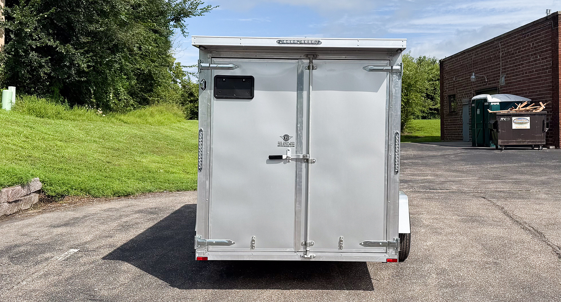 New Lightning 6x12 Enclosed Cargo Trailer - Double Doors!