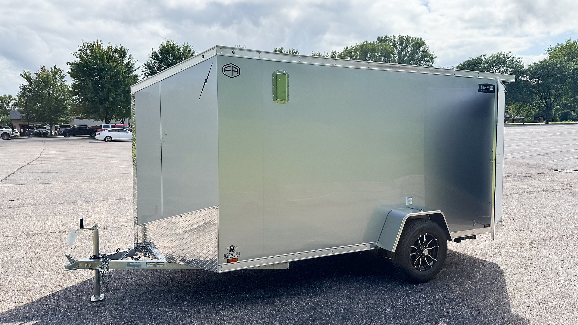 New Lightning 6x12 Enclosed Cargo Trailer - Double Doors!
