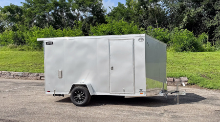 New Lightning 6x12 Enclosed Cargo Trailer - Double Doors!