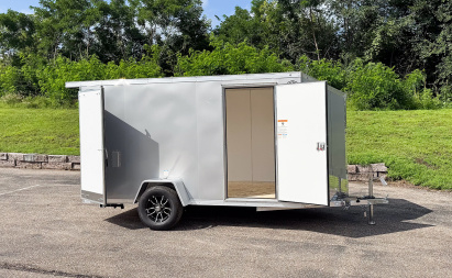 New Lightning 6x12 Enclosed Cargo Trailer - Double Doors!