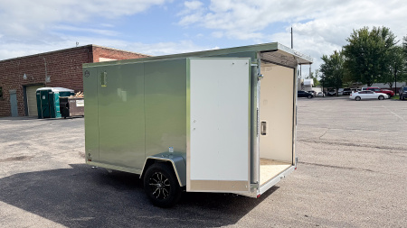 New Lightning 6x12 Enclosed Cargo Trailer - Double Doors!