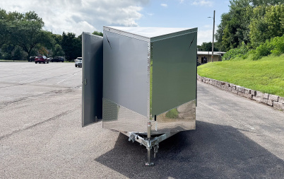 New Lightning 6x12 Enclosed Cargo Trailer - Double Doors!