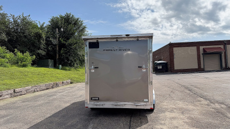 New Lightning 7.5x14 Aluminum Enclosed Trailer - Rear ramp door!