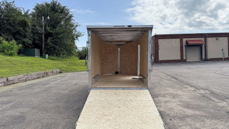 New Lightning 7.5x14 Aluminum Enclosed Trailer - Rear ramp door!