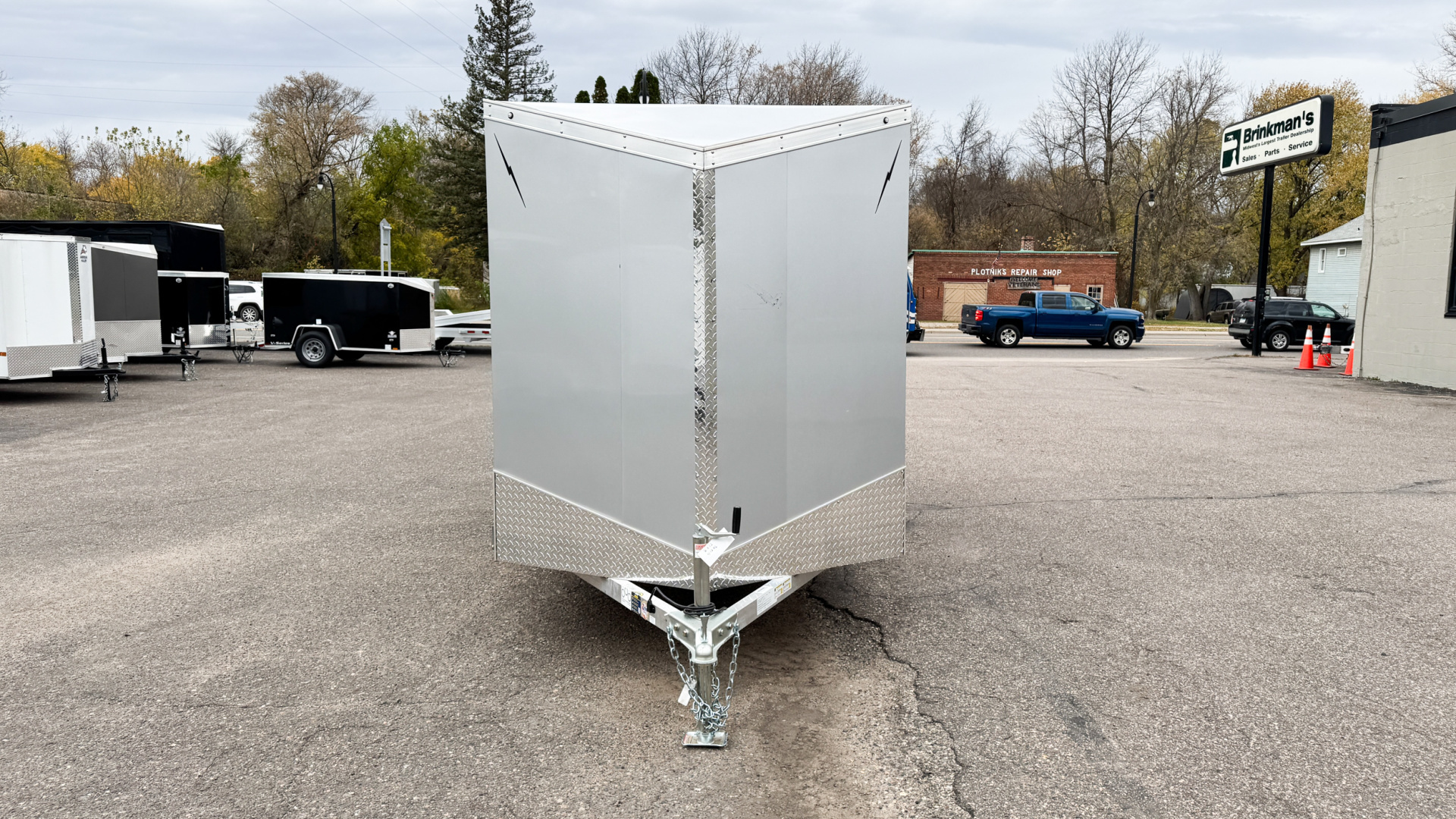 New Lightning 6x12 Enclosed Aluminum Cargo Trailer Double Doors!