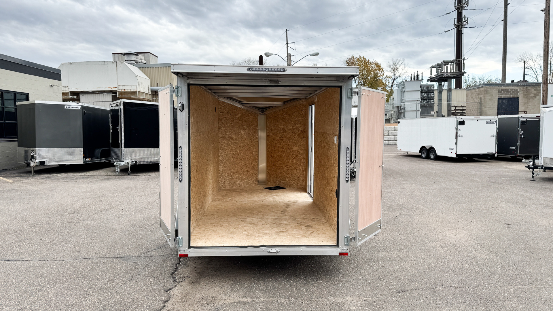 New Lightning 6x12 Enclosed Aluminum Cargo Trailer Double Doors!