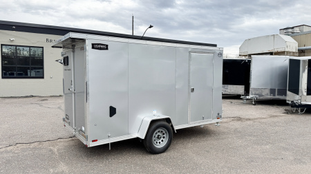 New Lightning 6x12 Enclosed Aluminum Cargo Trailer Double Doors!