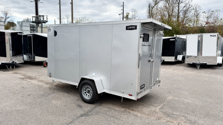 New Lightning 6x12 Enclosed Aluminum Cargo Trailer Double Doors!