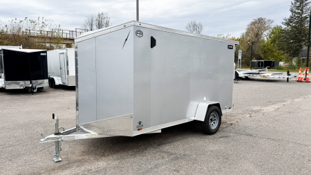 New Lightning 6x12 Enclosed Aluminum Cargo Trailer Double Doors!