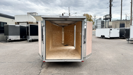 New Lightning 6x12 Enclosed Aluminum Cargo Trailer Double Doors!