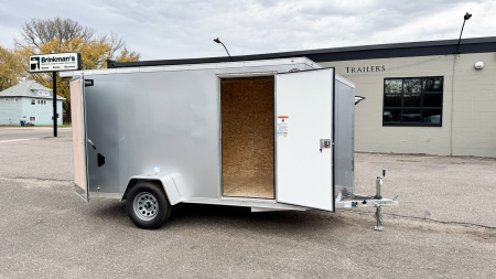 New Lightning 6x12 Enclosed Aluminum Cargo Trailer Double Doors!