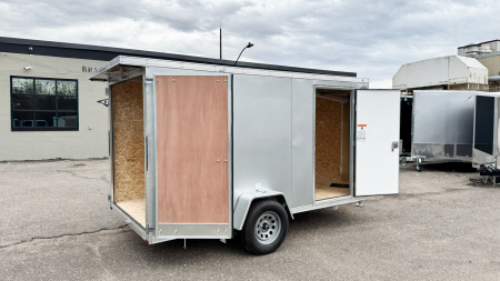New Lightning 6x12 Enclosed Aluminum Cargo Trailer Double Doors!