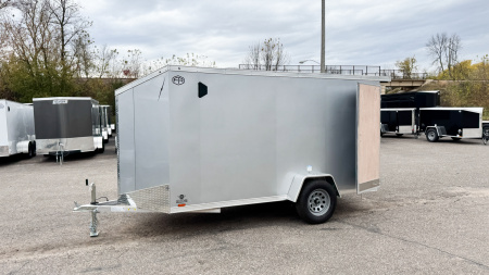 New Lightning 6x12 Enclosed Aluminum Cargo Trailer Double Doors!
