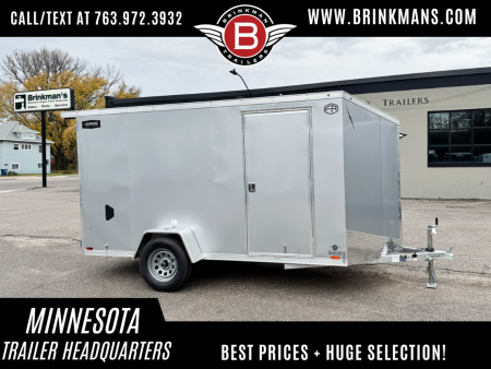 New Lightning 6x12 Enclosed Aluminum Cargo Trailer Double Doors!
