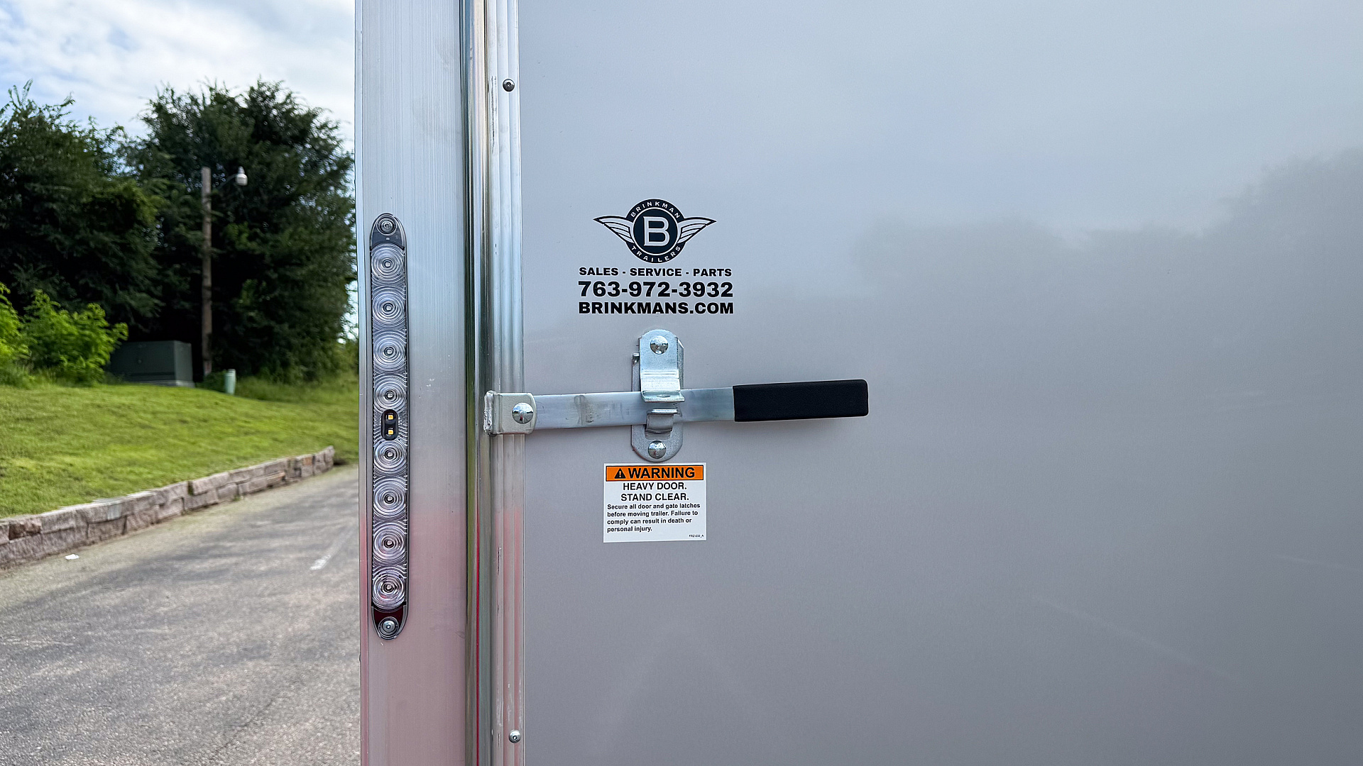 New Lightning 7.5x14 Aluminum Enclosed Trailer - Rear ramp door!