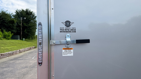 New Lightning 7.5x14 Aluminum Enclosed Trailer - Rear ramp door!