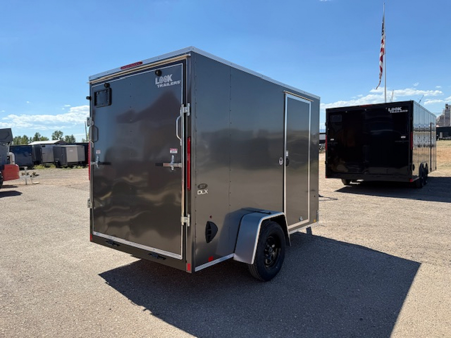 New 2026 Look Trailers 6x10 ST DLX- +6" TALLER--Charcoal