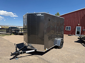 New 2026 Look Trailers 6x10 ST DLX- +6  TALLER--Charcoal