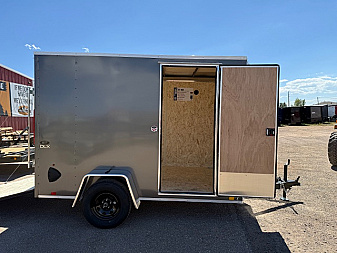 New 2026 Look Trailers 6x10 ST DLX- +6" TALLER--Charcoal