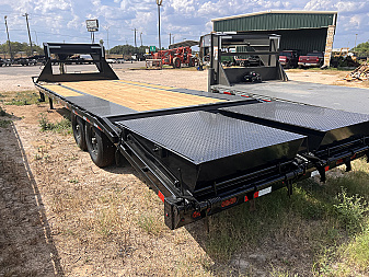 New 2026 Delco Trailers 102x25ft Gooseneck Flatbed Trailer