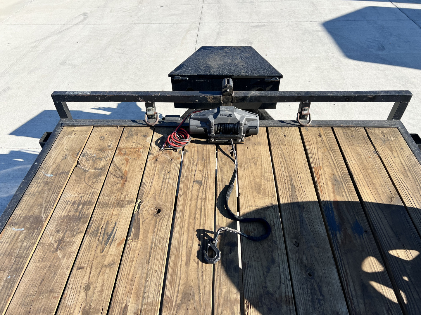 Used 2008 Tarnel 18ft Flatbed Trailer 2-5200 lb axles=10K, Slide In Ramps,