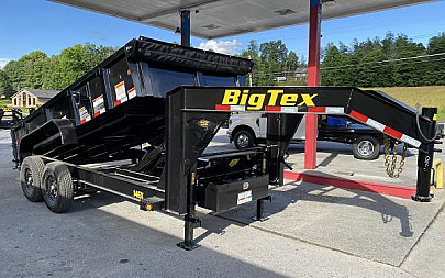 New Big Tex Trailers 14GX (7x16) GOOSENECK DUMP TRAILER 15.9k