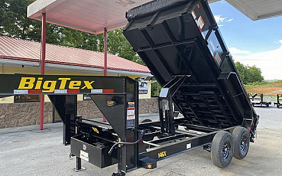 New Big Tex Trailers 14GX (7x16) GOOSENECK DUMP TRAILER 15.9k