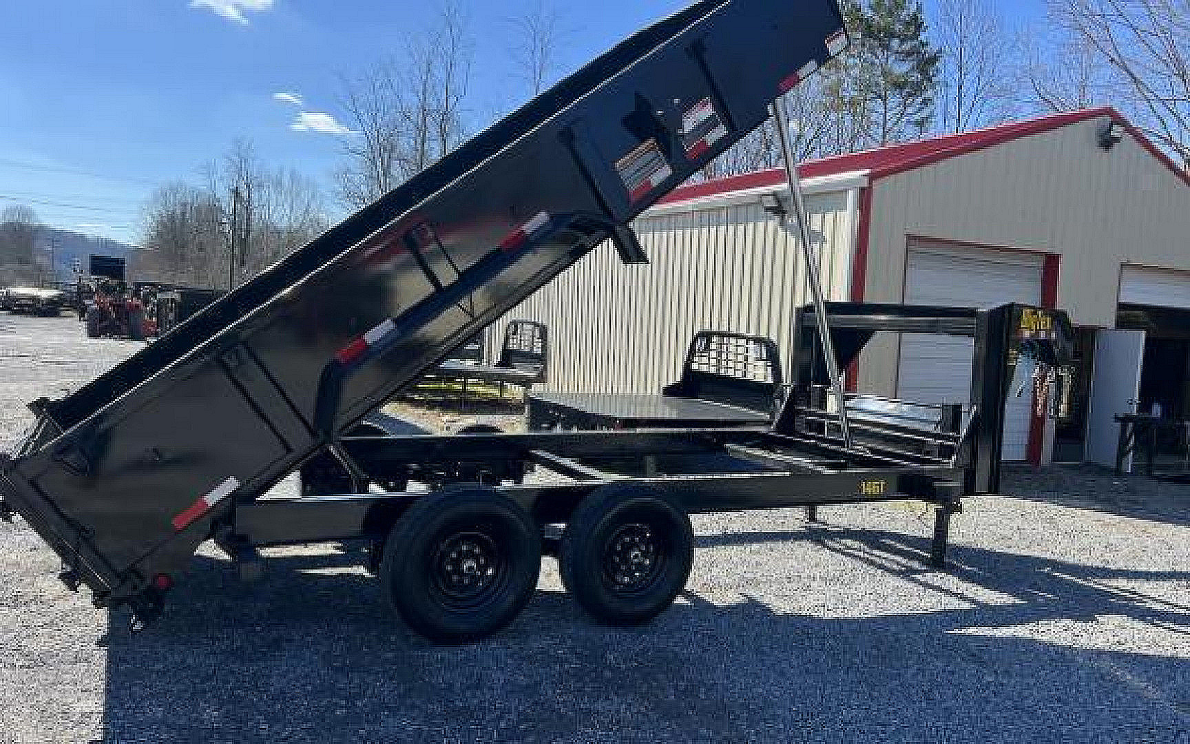 New 2026 Big Tex Trailers 14GT 15.9K TAND GT DUMP 83"x16 6SIR BLACK Dump Trailer