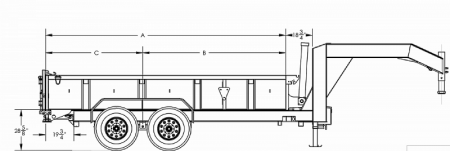 New 2026 Big Tex Trailers 14GT 15.9K TAND GT DUMP 83"x16 6SIR BLACK Dump Trailer