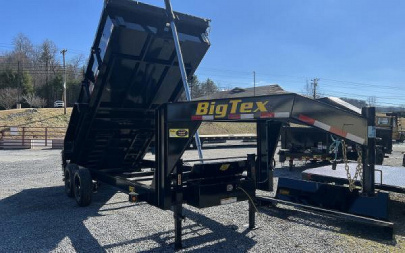 New 2026 Big Tex Trailers 14GT 15.9K TAND GT DUMP 83"x16 6SIR BLACK Dump Trailer