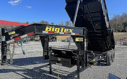 New 2026 Big Tex Trailers 14GT 15.9K TAND GT DUMP 83"x14 6SIR BLACK Dump Trailer