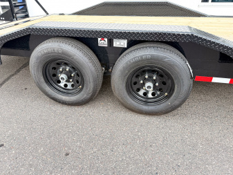 New ETB 102X20 (18+2) 10K WIDE BODY EQUIPMENT TRAILER-BLACK