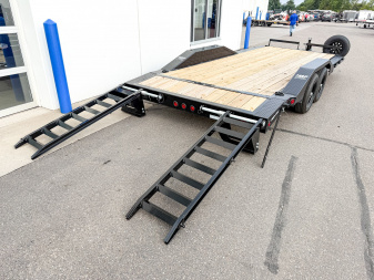 New ETB 102X20 (18+2) 10K WIDE BODY EQUIPMENT TRAILER-BLACK
