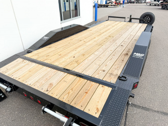 New ETB 102X20 (18+2) 10K WIDE BODY EQUIPMENT TRAILER-BLACK