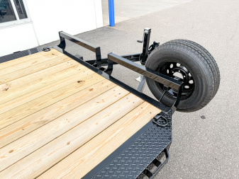 New ETB 102X20 (18+2) 10K WIDE BODY EQUIPMENT TRAILER-BLACK