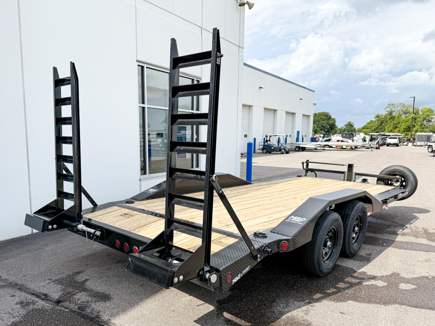 New ETB 102X20 (18+2) 14K WIDE BODY EQUIPMENT TRAILER-BLACK